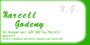 marcell godeny business card